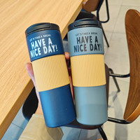 Gobelet à café en acier inoxydable bouteille d'eau à double paroi design créatif tasse à boisson portable pour étudiants bouilloire isolée