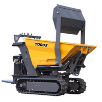 Mini-dumper autochargeur 800 kg à moteur diesel, avec benne pivotante, certifié CE EURO 5, pour chantier et logistique - Prix de gros