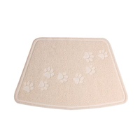 Tapis de litière pour chat en PVC de luxe, imperméable, antidérapant, amovible, lavable, écologique, pour contrôler la circulation du sable