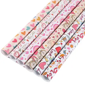 Best Selling Custom Print Paper Sheet Factory Price Kraft Gift Wrapping Paper Roll For Gifts Packaging