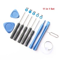 Kit de réparation de téléphone portable 11-en-1 personnalisable avec tournevis à batterie en alliage S2 pour iPhone/Android – Ensemble de 9 pièces