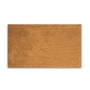 Tapis de porte antidérapants en fibre de coco simple écologique, Anti-poussière personnalisé OEM, tapis de porte marron en coco