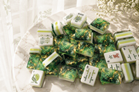 Jeu de Mahjong américain de 160 tuiles, design marbre émeraude en acrylique à 4 couches, jeu de Mahjong lesté avec jokers