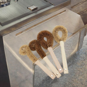 Spazzola a manico lungo in legno antiaderente grasso antiaderente per la <span class=keywords><strong>pulizia</strong></span> del bagno e della toilette confezionata in scatola per piatti per uso a pavimento - Product Image 2