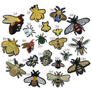 NODA Bulk Stock Iron on Embroidery Various Insect <b>Bee</b> Patch for Bag Clothes - Product Image 1