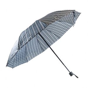 Paraguas Sancai Personalizado Clásico de Tres Pliegues, Manual, Grande, Resistente al Viento, Reforzado con Acero, Mango de Acero Inoxidable, 60 cm de Diámetro al Abierto - Product Image 3