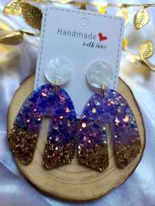 Handmade <b>Resin</b> Earrings Stylish Lightweight Design Ideal For Everyday Fashion Party Wear And Unique Accessories - Product Image 5