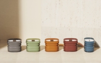 C&H Bougies parfumées artisanales de luxe personnalisées, emballage personnalisé avec logo, forme de pilier, 100% soja naturel, Pâques, Ramadan