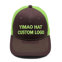 Casquette Trucker Richardson 112 personnalisée brodée avec dos en maille, 6 panneaux, visière en coton, plusieurs couleurs disponibles, vente en gros