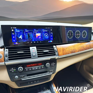 Autoradio Android 21 pouces à écran incurvé, GPS, lecteur multimédia vidéo pour BMW X5 X6 E70 E71 2007-2013, autoradio CarPlay - Product Image 1