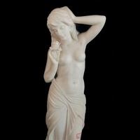 Jardin Beau Grand Marbre Grec Blanc Debout Sexy Fille Nue Femme Figurines Statues et Sculptures Prix