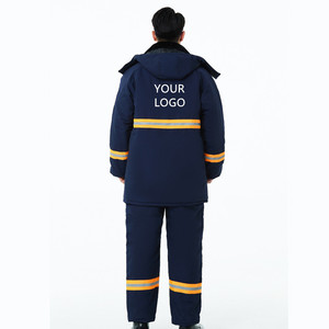 Pantalon <span class=keywords><strong>de</strong></span> <span class=keywords><strong>travail</strong></span> pour garçons, chaud, anti-plis, haute visibilité, avec bretelles longues, rembourré en coton, pour entrepôts frigorifiques et réparation automobile - Product Image 5