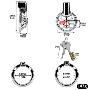 Dispositif de chasteté miniature FRRK pour hommes, cage à pénis invisible, jouets sexuels SM, anneaux pour pénis, sex-shop pour hommes sissy. - Product Image 4