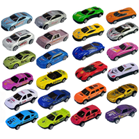 PANDAS 12 pièces, jouets en métal moulé sous pression à l'échelle 1:64, nouvelles petites voitures en alliage, roues libres, véhicule en métal, modèle coulissant en plastique, ensemble de voitures de course