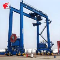 Grue portuaire à portique RTG à pneus en caoutchouc haute performance de 30, 35, 40, 50 et 70 tonnes pour la manutention de conteneurs – Prix