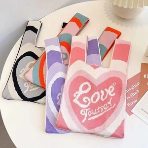 กระเป๋าถือทอสำหรับผู้หญิงกระเป๋าของขวัญของที่ระลึกอินเทรนด์ INS ถักนิตติ้ง - Product Image 2