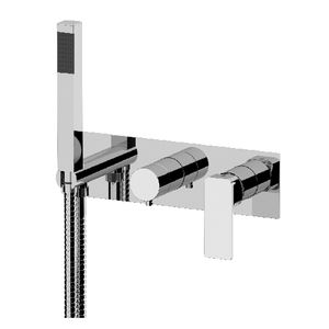 Conjunto de mezclador empotrado de 3 vías Icon Line para ducha y bañera, cromado - Product Image 1