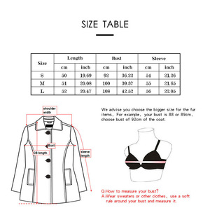 Cappotto in Vera <span class=keywords><strong>Pelliccia</strong></span> di Coniglio per Donna 2020, Nuovissimo Cappotto Invernale Caldo per Ragazze, Giacca Maglione Taglia Grande Nero <span class=keywords><strong>Rosa</strong></span> CT803-3 - Product Image 6