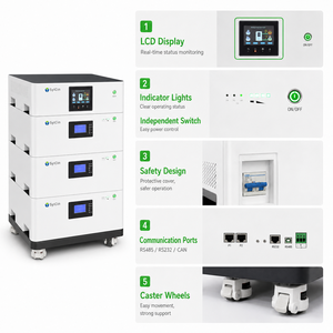 ระบบกักเก็บพลังงานแสงอาทิตย์แบบต่อพ่วงได้ 5kW 10kW 15kW 48v 400ah พร้อมระบบไฮบริด - Product Image 3