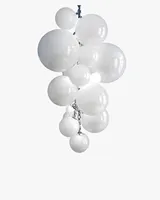 XZ nordique personnalisé luxe pendentif LED décoration de plafond Vintage pour la maison verre bulle Villa lustre E12 ampoule pour cuisine