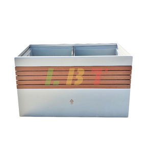 กระถางดอกไม้ไฟเบอร์กลาส Lbt-414 สำหรับภายนอกอาคาร โครงการก่อสร้างถนนเทศบาล ปรับแต่งสีได้ - Product Image 4
