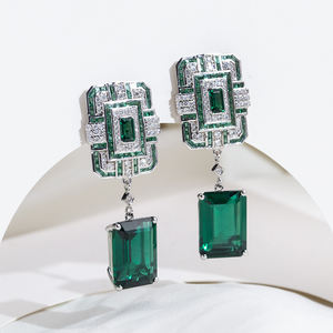 Pendientes de Diamantes de Oro Blanco de 18K MSE-863 de Messi Jewelry para Mujer - Product Image 5