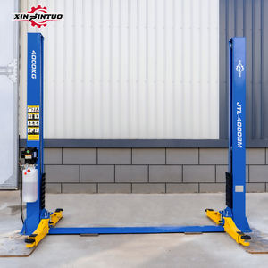 Xinjintuo OEM 4000kg 8800lbs 2-Säulen-Bodenplatten-Hebebühne Zweisäulen-Autohebebühne mit Rampe zum Verkauf - Product Image 2