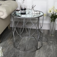 Table basse moderne encadrée en métal, meuble de salon, avec miroir, pour la maison, hôtel