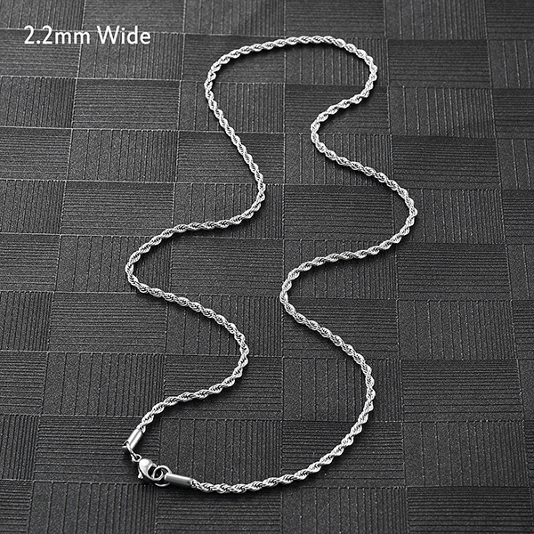 2.2mm Wide Silver