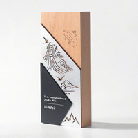 Trophée en bois personnalisé EZD Custom Wood Company, cadeau d'entreprise, plaque en bois, gravure 3D, artisanat, trophées en bois