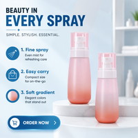 Flacon pulvérisateur fin de 40 ml en PET pour cosmétiques, emballage de luxe pour spray d'ambiance et corporel