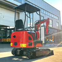 Excavatrice compacte 1,2T à vendre avec vanne de commande multifonction, mouvement hydraulique stable pour des travaux de terrassement précis