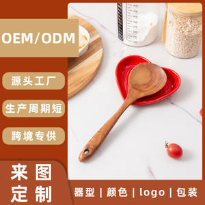 Reposacucharas de Cerámica Personalizado en Forma de Corazón Rojo, Ecológico, para Cocina, Apto para Adultos, Solo Lavar a Mano - Product Image 5