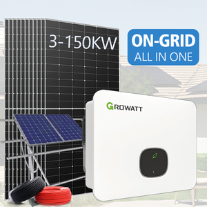 ชุดระบบโซลาร์เซลล์ Jinko Growatt ขนาด 3kw 5kw 10kw 20kw 50kw 100kw สำหรับบ้าน ระบบไฮบริดแบบออฟกริด ระบบพลังงานแสงอาทิตย์ 10kw - Product Image 1