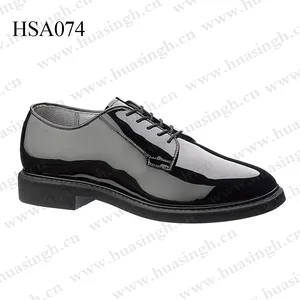 ZH, उदय पेटेंट शिकन प्रतिरोधी वर्दी अधिकारी जूते पुरुषों शीर्ष-स्तर औपचारिक सामाजिक अवसर क्लासिक काली पोशाक जूते HSA074