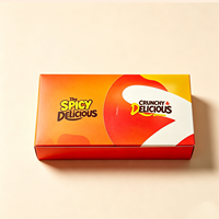 Caja Plegable Desechable con Logotipo Personalizable, de Doble Apertura, Tres Compartimentos, Gran Capacidad, Impresión a Color para Pollo Frito