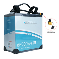Batterie lithium-ion semi-solide personnalisée 65000 mAh 24S 86,4 V pour drones d'inspection industrielle longue portée