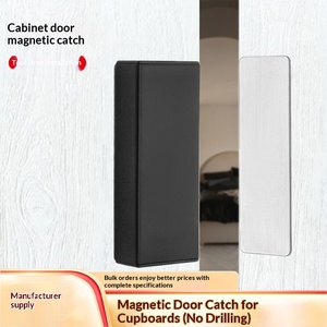 <span class=keywords><strong>Dispositif</strong></span> <span class=keywords><strong>de</strong></span> <span class=keywords><strong>fermeture</strong></span> <span class=keywords><strong>de</strong></span> <span class=keywords><strong>porte</strong></span> d'armoire invisible, ultra-fin, magnétique puissant, en acier inoxydable, moderne et simple, sans perçage - Product Image 2