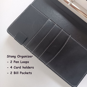 ปกโฟโต้การ์ดหนัง Pu A6แบบกำหนดเอง,ปกสมุดรายวันกระเป๋าสตางค์รายเดือนเครื่องผูกการวางแผนงบประมาณพร้อมซองเงินสด - Product Image 5