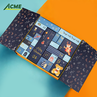 Caja de papel con calendario de Navidad con diseño de cuenta regresiva de 24 días al por mayor, regalos personalizados de aceites esenciales con acabado laminado mate