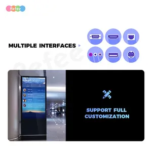 4k Android Wifi Advertising Player Poster Kiosk Touch Screen Lcd Double Sided Display Floor Stand Digital Signage