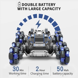 Kk <span class=keywords><strong>2.4</strong></span> GHz diễn viên đóng thế xe <span class=keywords><strong>RC</strong></span> Mô hình 4WD Crawler 10 km/h tất cả các địa hình xe off-road cử chỉ cảm biến ánh sáng Xe Tải Tự động chuyển đổi 10 km/h - Product Image 3
