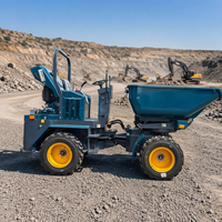 Dumper sur chenilles 3000 diesel, mini-transporteur de chantier tout-terrain