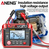 Testeur de résistance d'isolement numérique ANENG MH13 250V-2500V 1MΩ-200GΩ avec voltmètre AC/DC 2000 comptes