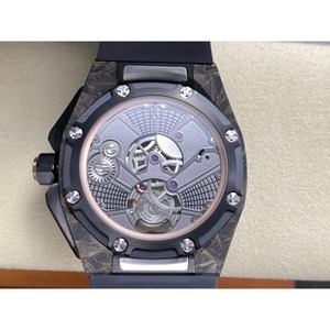Reloj esqueleto de concepto cerámico de carbono con movimiento tourbillon mecánico a prueba de agua de súper calidad, 42 mm, fábrica RM - Product Image 3