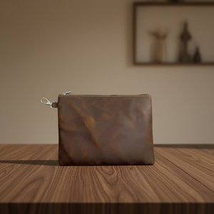 Sac de golf en cuir véritable Boshiho, pochette personnalisée pour objets de valeur en cuir - Product Image 5