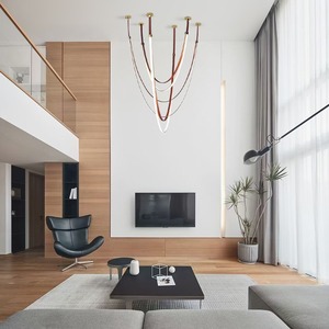 Italian Minimalist Designer Large <b>Chandeliers</b> & Pendant <b>Lights</b> for Villas & Duplexes Living Room & Bar Counter Lighting - Product Image 4