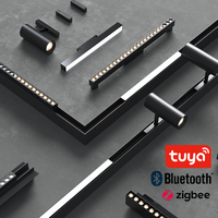 Projecteurs LED magnétiques intelligents TUYA avec ZIGBEE, spots sur rail en aluminium modernes, longueurs de 300 et 600 mm