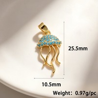 Pendentif Breloque Bohème Personnalisé en Plaqué Or avec Perles Turquoise, Motifs Tortue de mer, Hamsa, Cheval, Méduse, Étoile de mer
