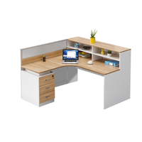 Bureau Bureau Bureau Personnel Bureau Simple Moderne Écran Station Casier Partition Employé Bureau D'ordinateur
